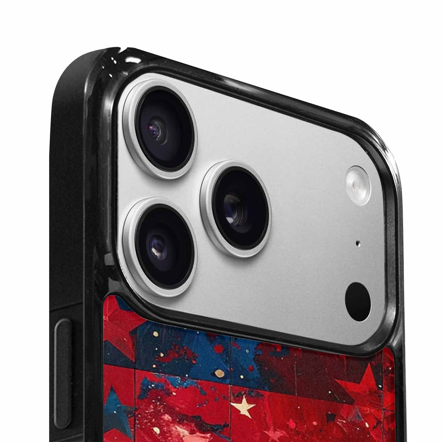 iPhone 17 Pro Max Case — Patriotic Stars And Stripes Galaxy Space, Custom Phone Case