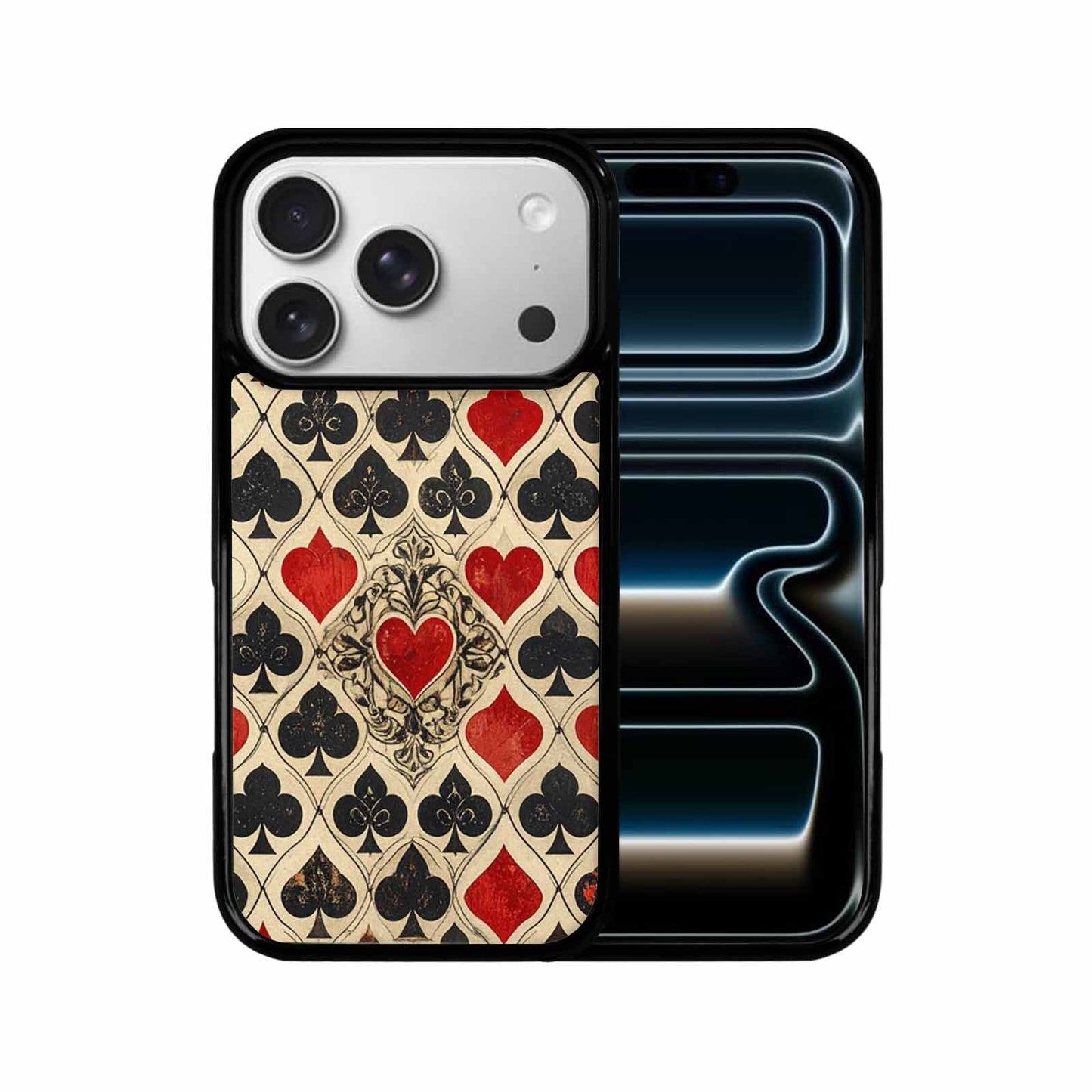 iPhone 17 Pro Case — Small Playing Card Suit Pattern Original, Custom Phone Case