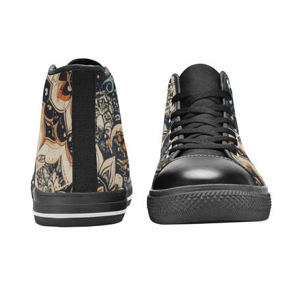 WOMEN'S Mandala High Top Canvas Vivid Custom Shoes