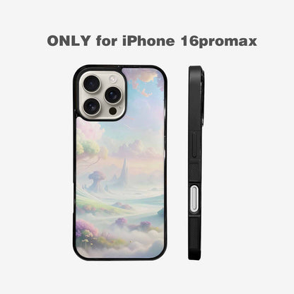 iPhone 16 Pro Max Case — Surrealist Dreamscape Illustration Pattern, Customized Protective Case