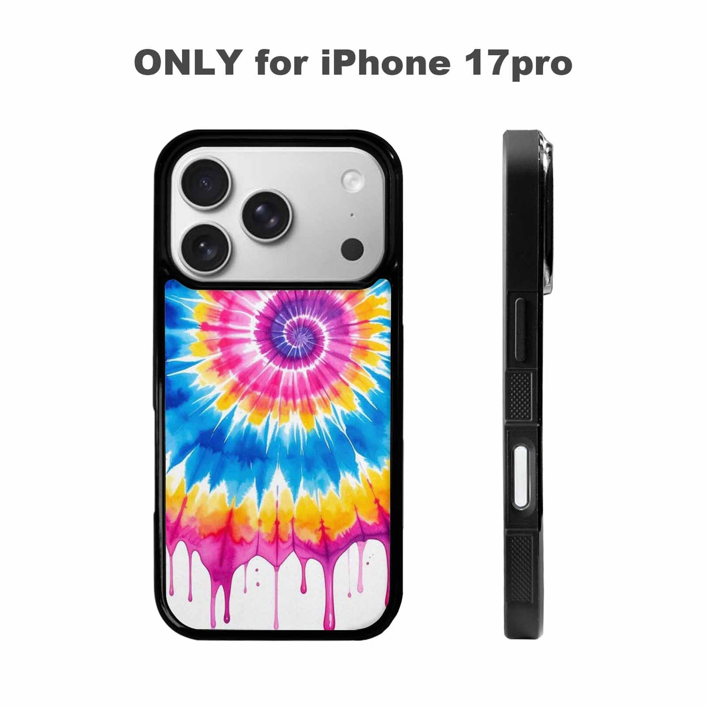 iPhone 17 Pro Case — Tie Dye Drip Tie Dye, Custom Printed Phone Case
