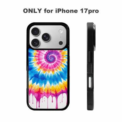 iPhone 17 Pro Case — Tie Dye Drip Tie Dye, Custom Printed Phone Case