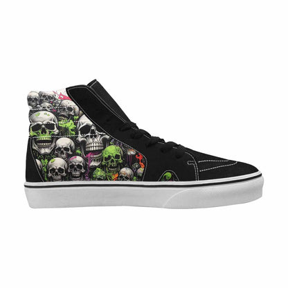 MEN'S Rainbow From Skull S High Top Canvas Kaleidoscope Sneakers