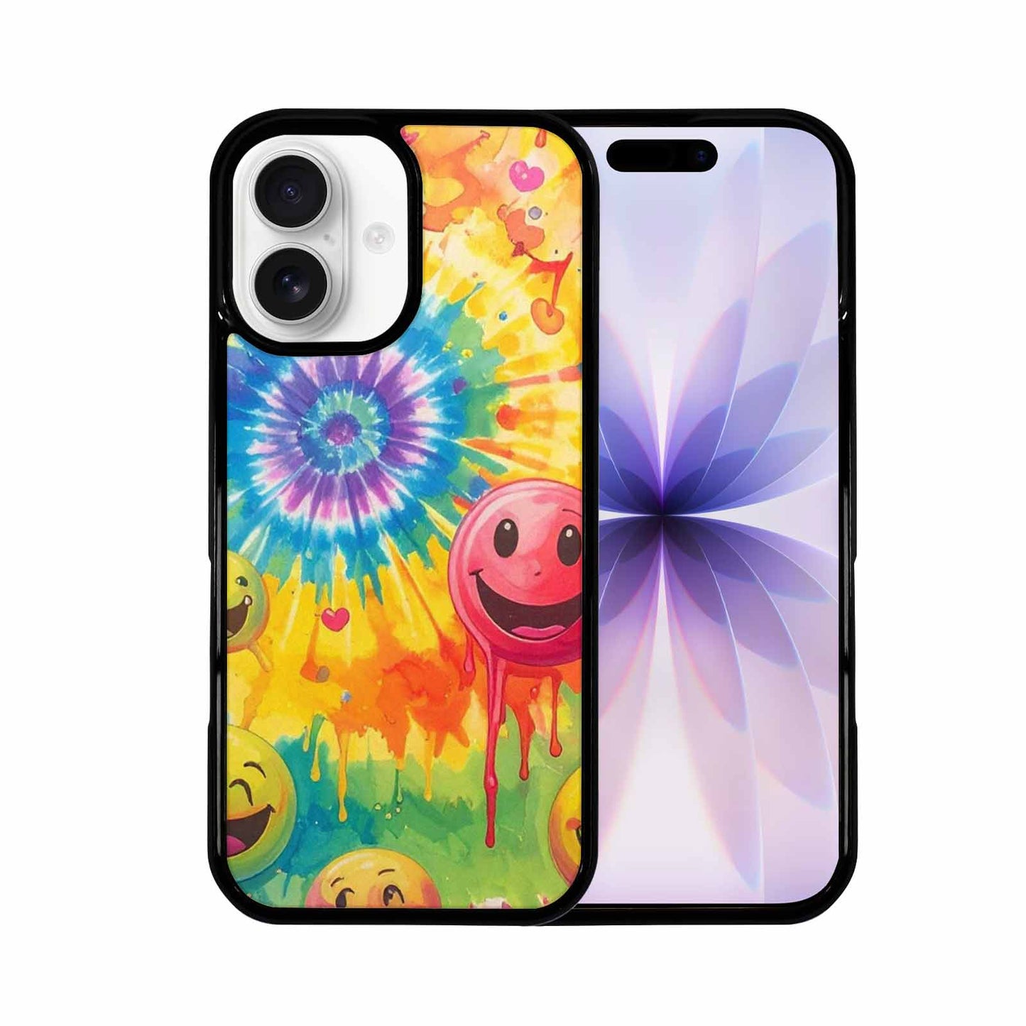 iPhone 17 Case — Smiley Facessmiley Faces Tie Original Art, Custom Print Case Cover