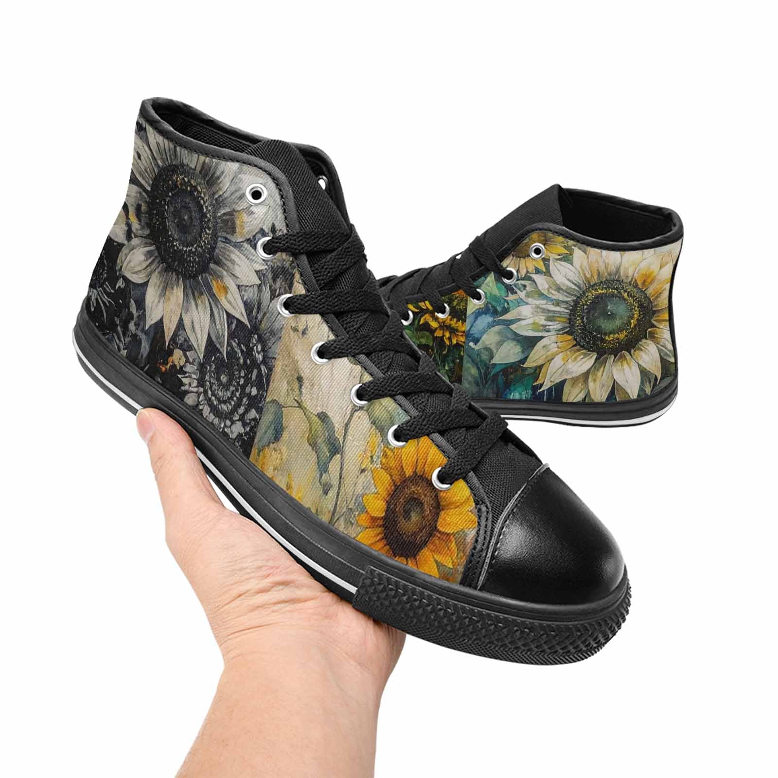 MEN'S Blend Melt Them High Top Canvas Neon Fantasy Shoes