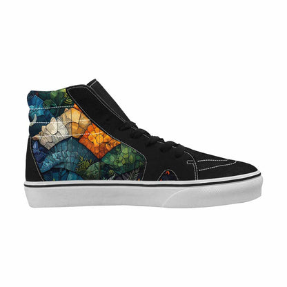 WOMEN'S Dinosaur Silhouette High Top Canvas Y2K Custom Shoes