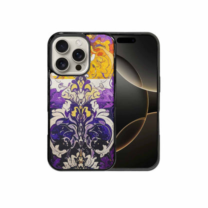 iPhone 16 Pro Case — Nonbinary Flag Color Theme Small Rainbow, Custom Art Phone Cover