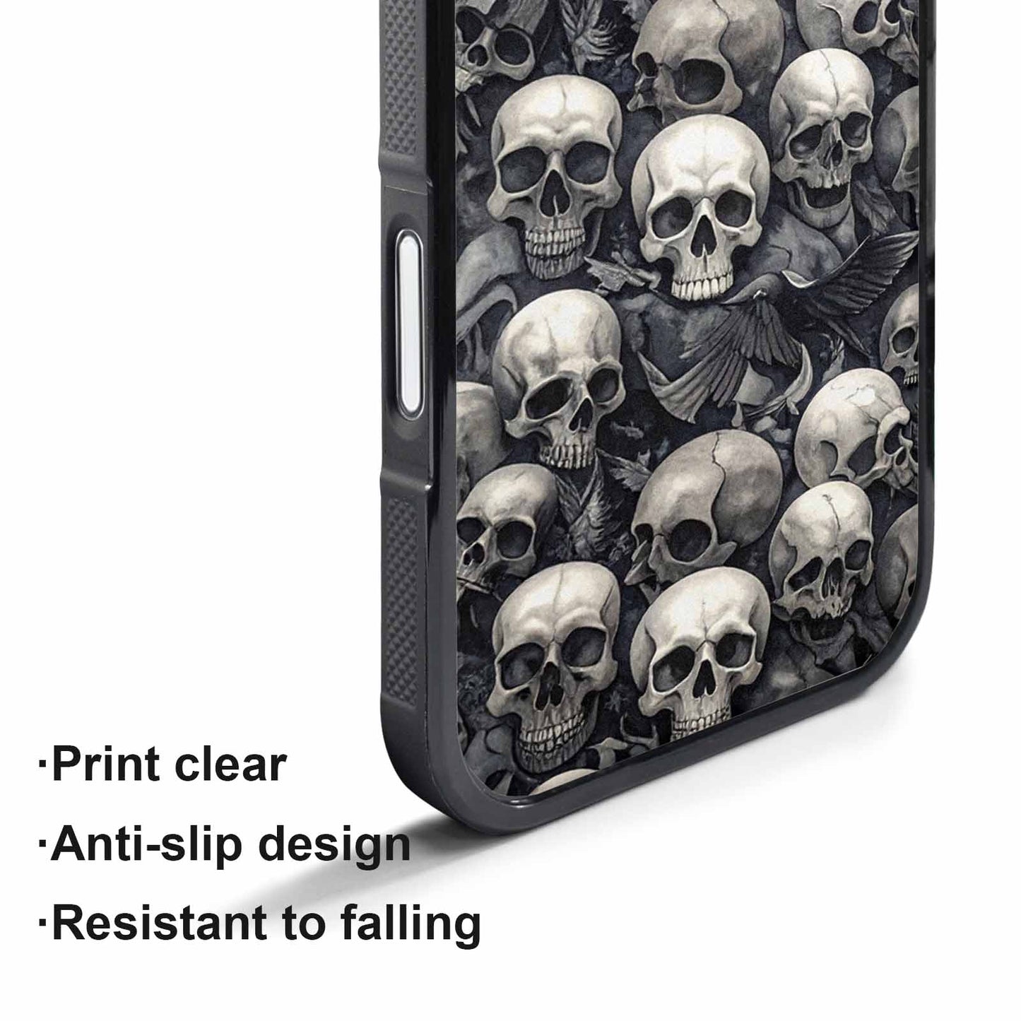 iPhone 17 Air Case — Skull Dark Art Gothic Print Gothic, Custom Printed Phone Case