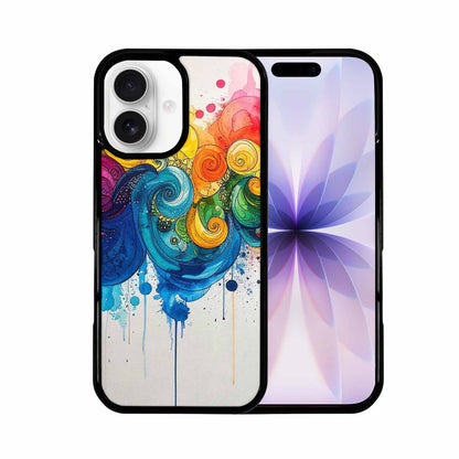 iPhone 17 Case — Tie Dye Swirls (black Tie Dye, Custom Art Phone Cover