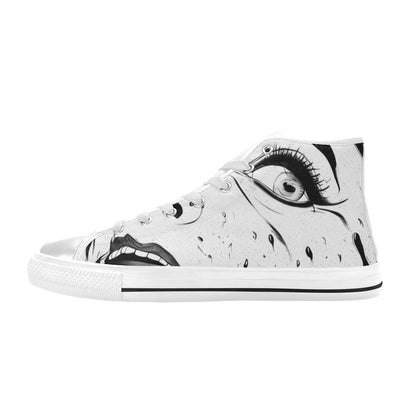 WOMEN'S Cc Pop Art 4 High Top Canvas Y2K Shoes