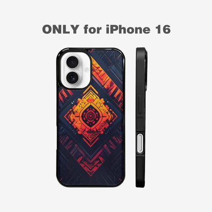 iPhone 16 Case — Wild Tribal Ripple, Custom Made Phone Cover