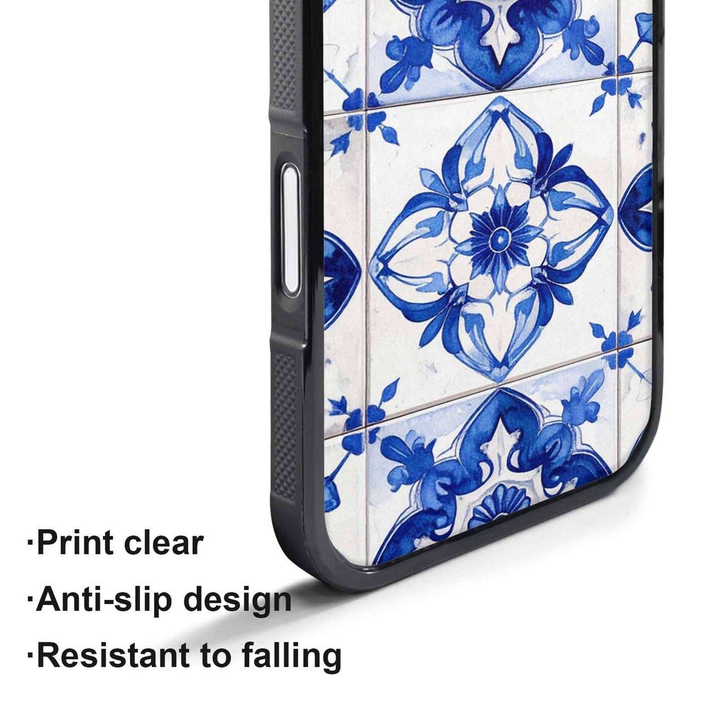 iPhone 17 Pro Max Case — Mexican Talavera Tile Pattern, Floral, Customized Protective Case