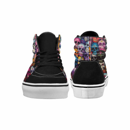 MEN'S Skulls (general) Skulls High Top Canvas Y2K Shoes