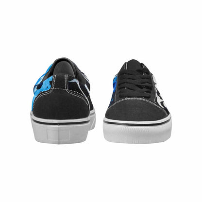 WOMEN'S Animal Print Lace-Up Canvas Melting Art Sneakers