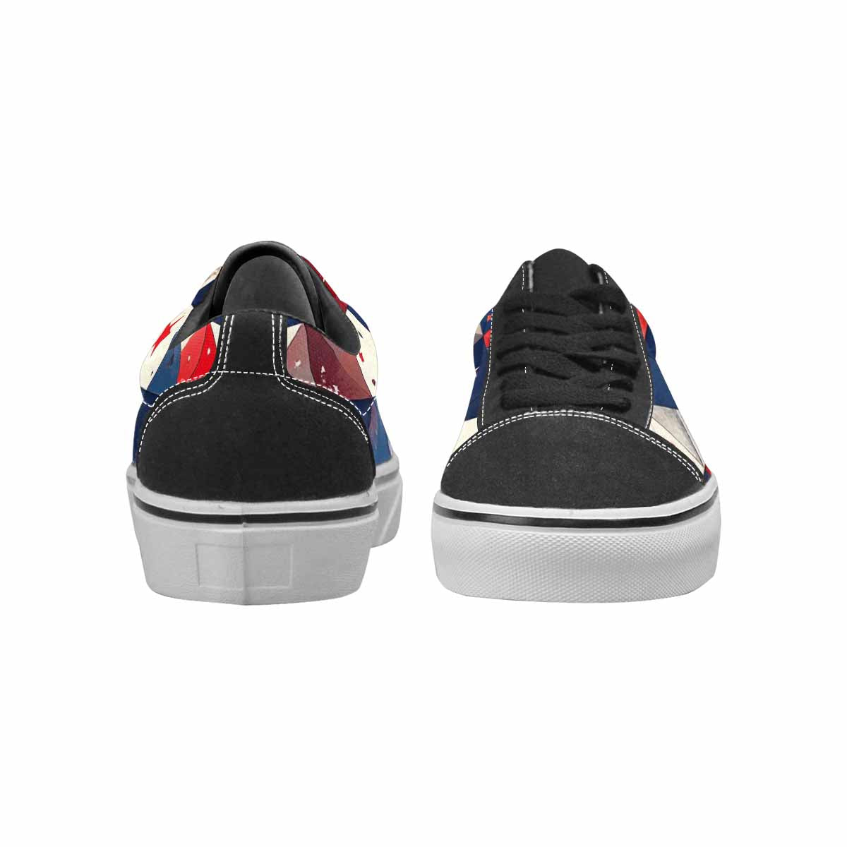 MEN'S American Flag Stars Canvas Lace-Up Aesthetic Custom Sneakers