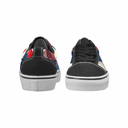MEN'S American Flag Stars Canvas Lace-Up Aesthetic Custom Sneakers