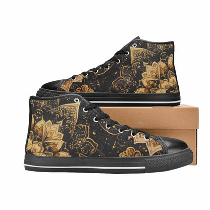 MEN'S Mandala High Top Canvas Cottagecore Custom Sneakers