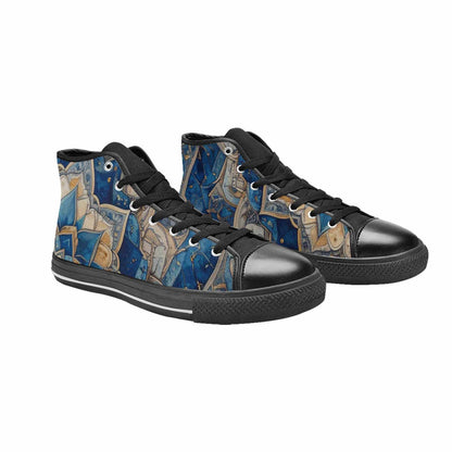 MEN'S Mandala High Top Canvas Wallpaper Art Shoes