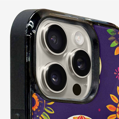 iPhone 16 Pro Case — Sunflowers Hundreds Of Skulls Art Seamless, Unique Phone Case Design
