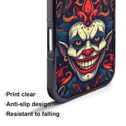 iPhone 17 Pro Max Case — Evil Circus Heads Faces Cartoon Cute, Custom Made Phone Cover