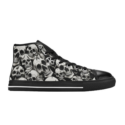 MEN'S Skulls Mania Men’S High Top Canvas Surreal Custom Sneakers