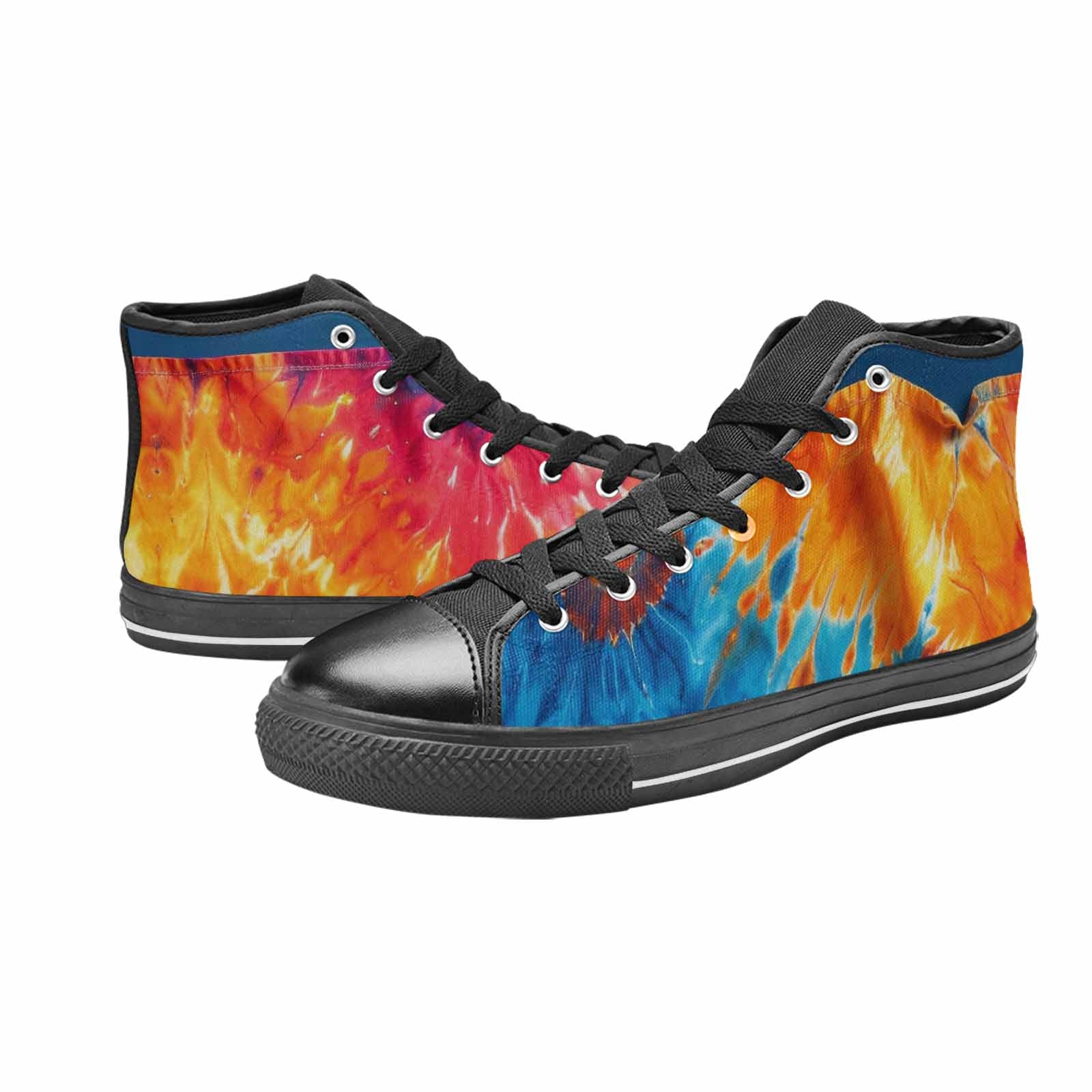 WOMEN'S Tie Dye Mixed Style High Top Canvas Dreamcore Shoes