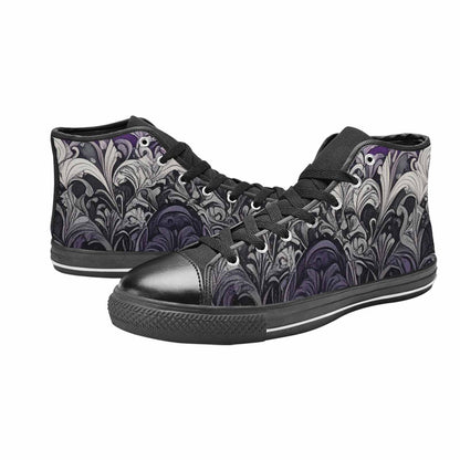 MEN'S Asexual Flag Color High Top Canvas Y2K Shoes