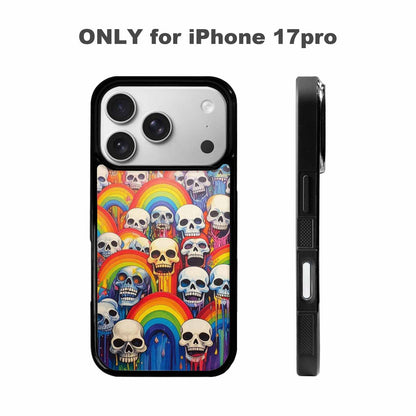 iPhone 17 Pro Case — Rainbow From Skulls Mouth Skulls Gothic, Unique Phone Case Design