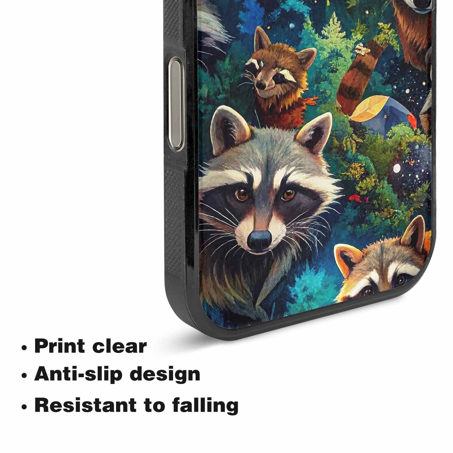 iPhone 16 Pro Max Case — Raccoon Bandit Raccoon Bandit Pattern Hundreds, Custom Made Phone Cover