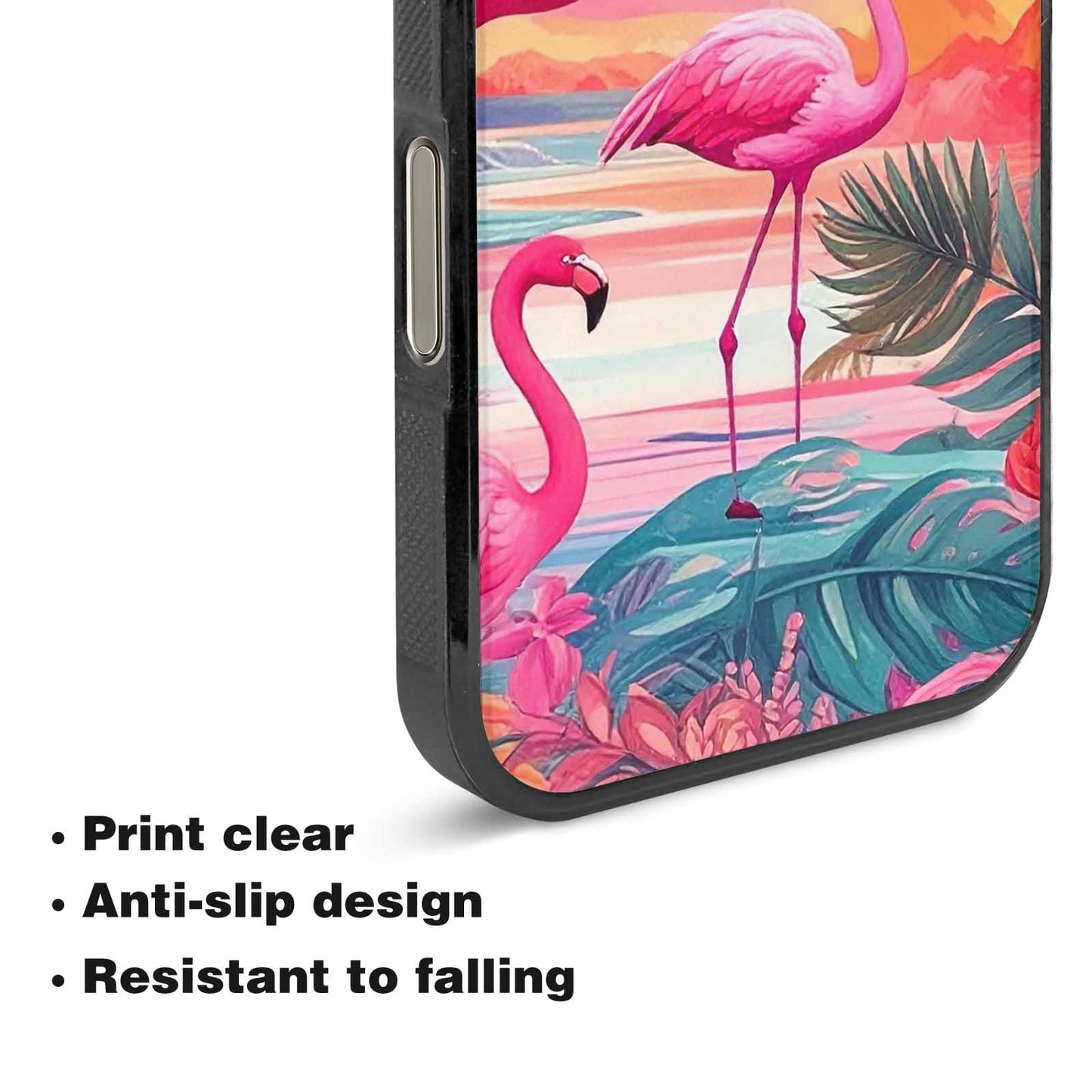 iPhone 16 Pro Max Case — Flamingo Tropical Flamingo Tropical Pattern Hundreds, Custom Phone Case