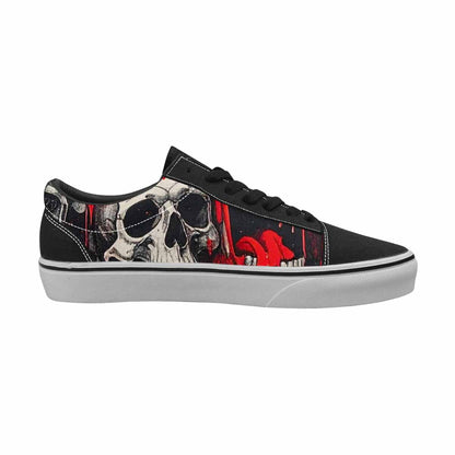 WOMEN'S Rainbow From Skull S Lace-Up Canvas Aesthetic Custom Shoes
