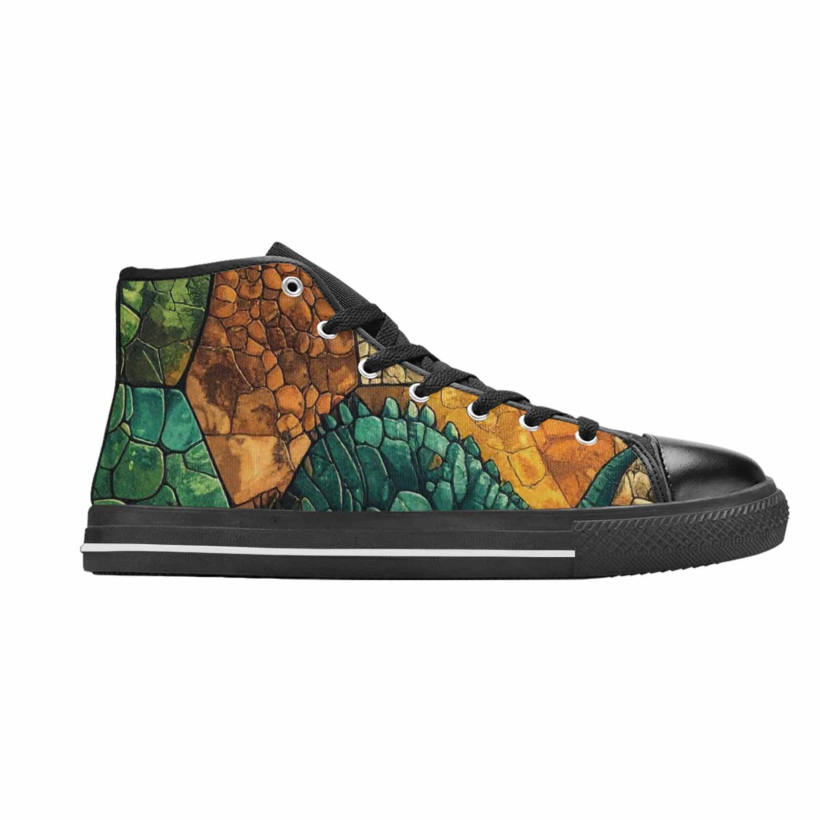 WOMEN'S Dinosaur Silhouette High Top Canvas Dreamcore Sneakers