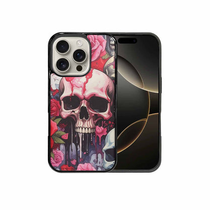 iPhone 16 Pro Case — Skulls And Roses Skulls And Roses, Personalized Phone Case