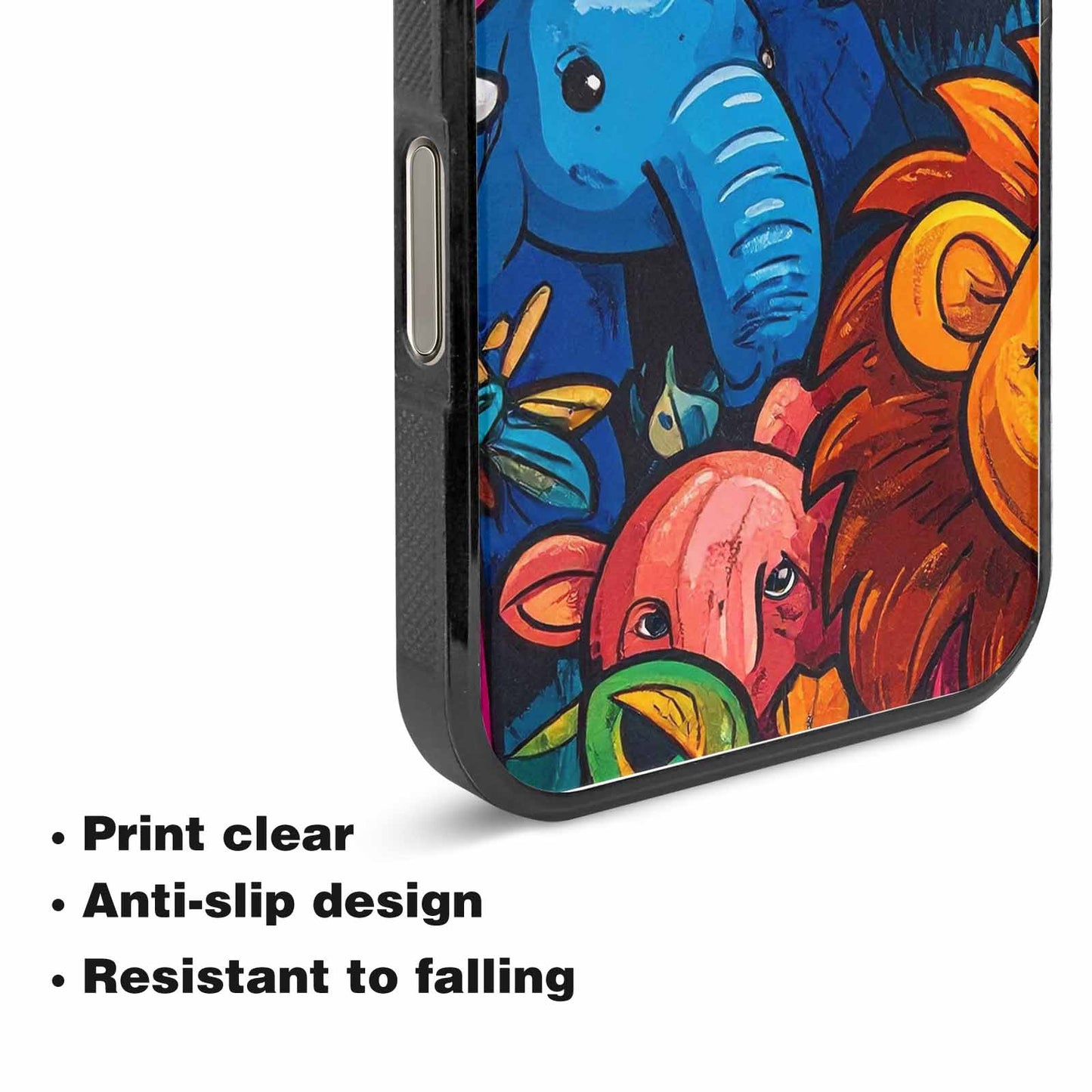 iPhone 15 Pro Max Case — Cartoon Animal Characters, Unique Phone Case Design