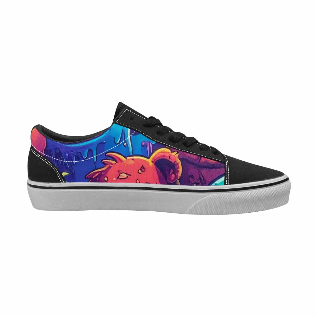 WOMEN'S Overlapping Endlessly No Empty Lace-Up Canvas Kaleidoscope Custom Sneakers