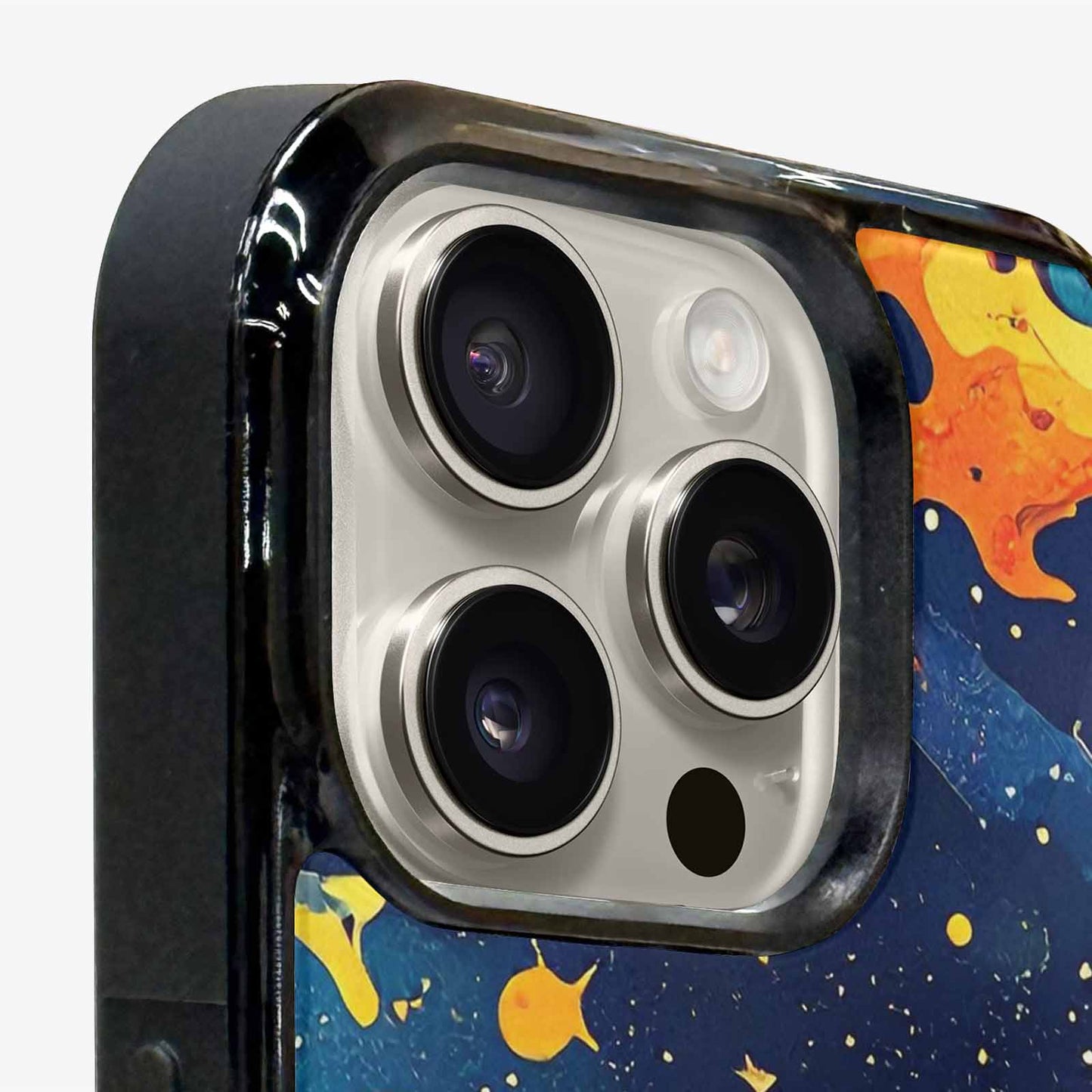 iPhone 16 Pro Max Case — Cosmic Camo Harmony, Custom Made Phone Cover