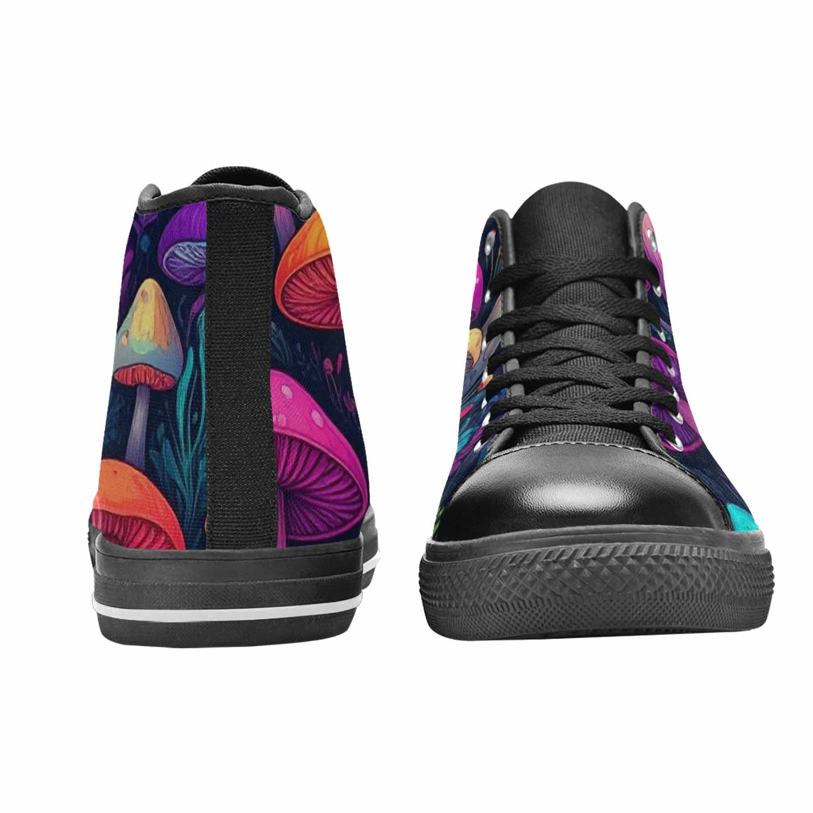 WOMEN'S Psychedelic Mushroom High Top Canvas Vivid Shoes