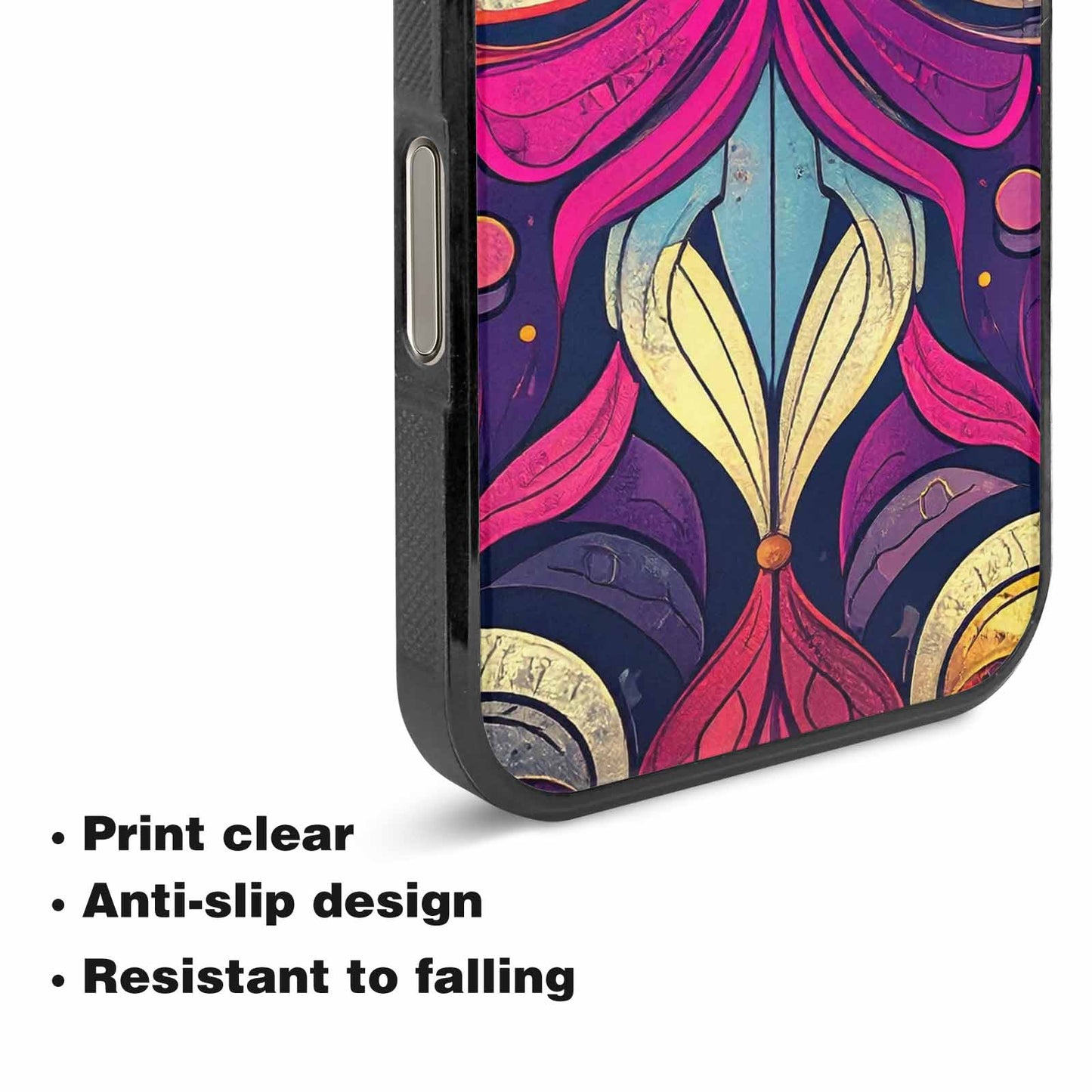iPhone 16 Pro Case — 1970s Disco Cartoon Art Pattern, Custom Print Case Cover