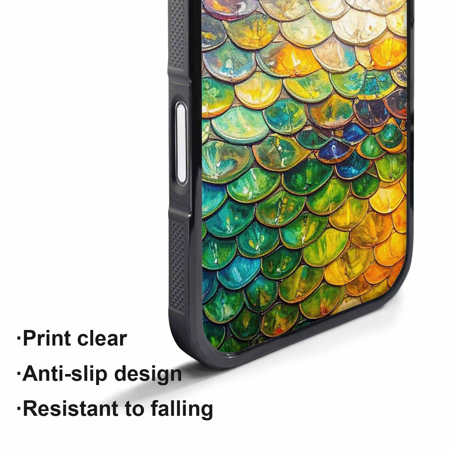 iPhone 17 Pro Case — Reptile Scale Full Color Vibrant Original, Custom Print Case Cover