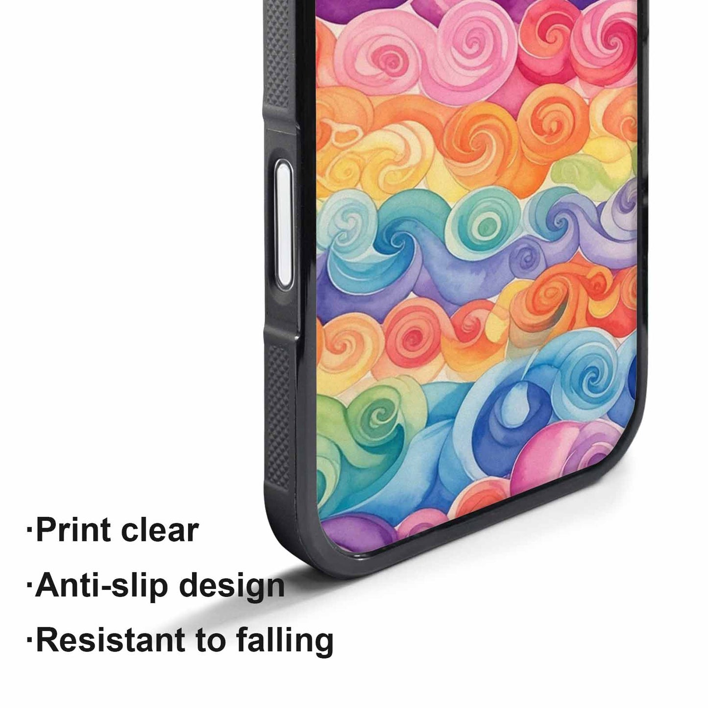 iPhone 17 Pro Case — Tie Dye Swirls Tie Dye Tie, Custom Print Case Cover