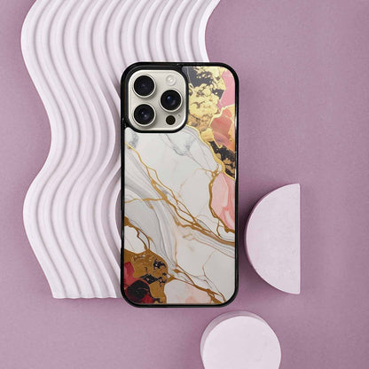 iPhone 16 Pro Max Case — Marble Vein Marble Veins Pattern Hundreds, Custom Designed Case Cover