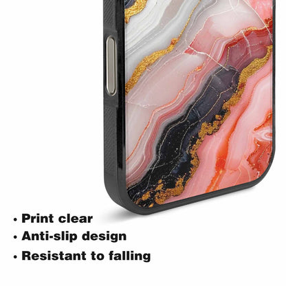 iPhone 16 Pro Case — Marble Vein Marble Veins Pattern Hundreds, Custom Phone Case
