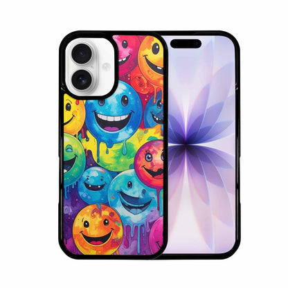 iPhone 17 Case — Smiley Facessmiley Faces Tie Original Art, Unique Phone Case Design