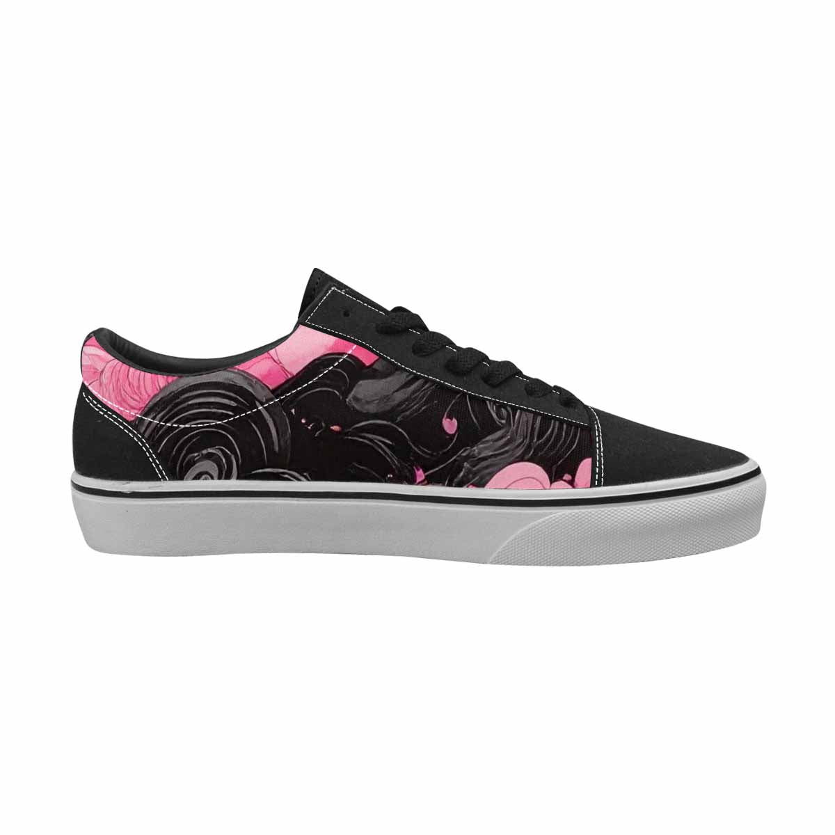 WOMEN'S Van Gogh Swirl Lace-Up Canvas Melting Art Custom Sneakers