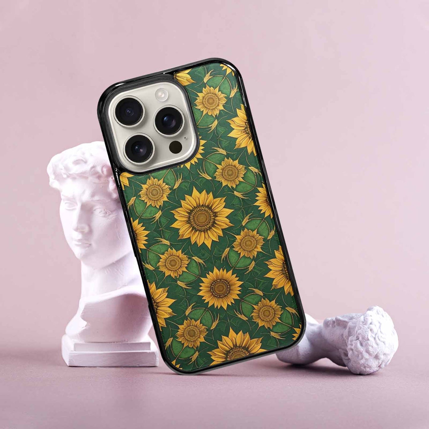 iPhone 16 Pro Case — Sunflower Mandala Kaleidoscope, Original Design Phone Case