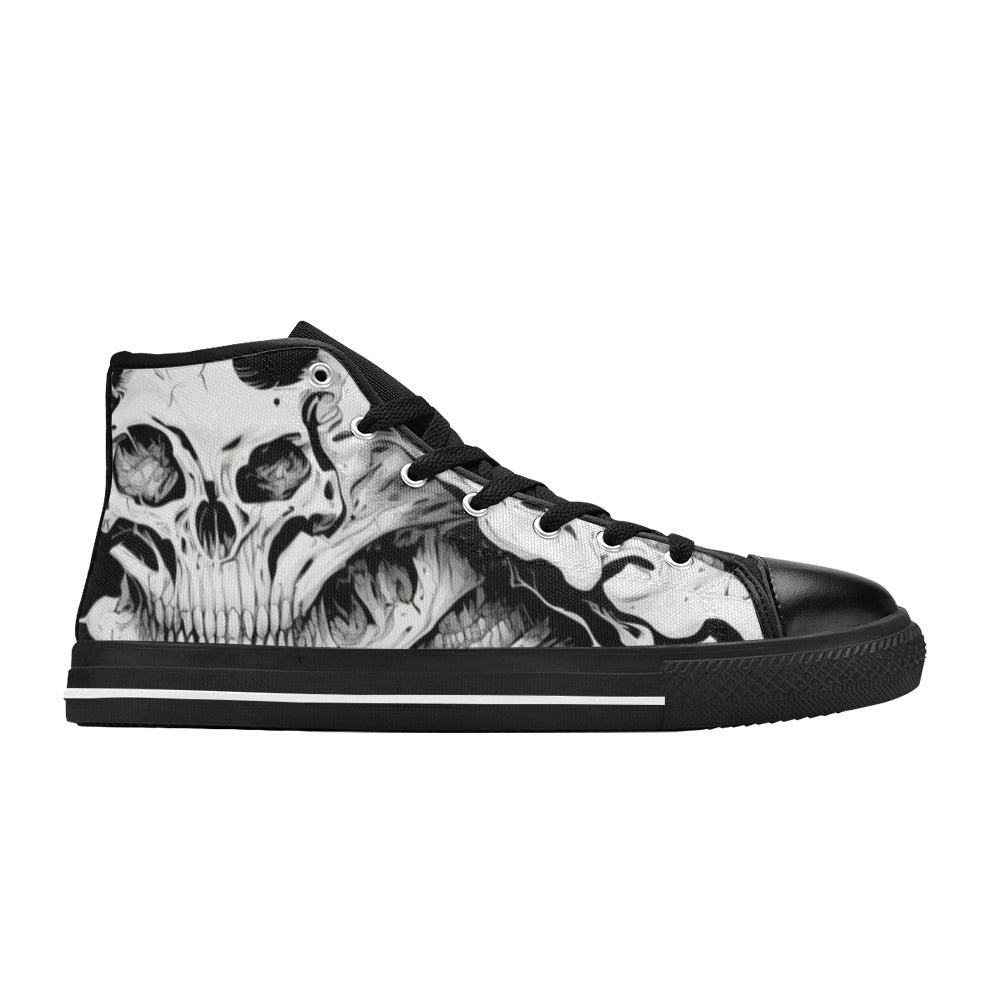 WOMEN'S Cc Horror Art High Top Canvas Wallpaper Art Custom Shoes