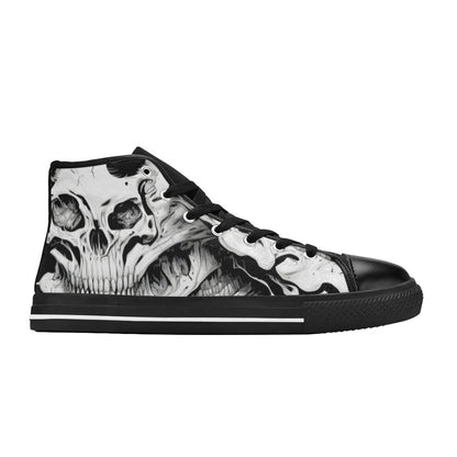 WOMEN'S Cc Horror Art High Top Canvas Wallpaper Art Custom Shoes