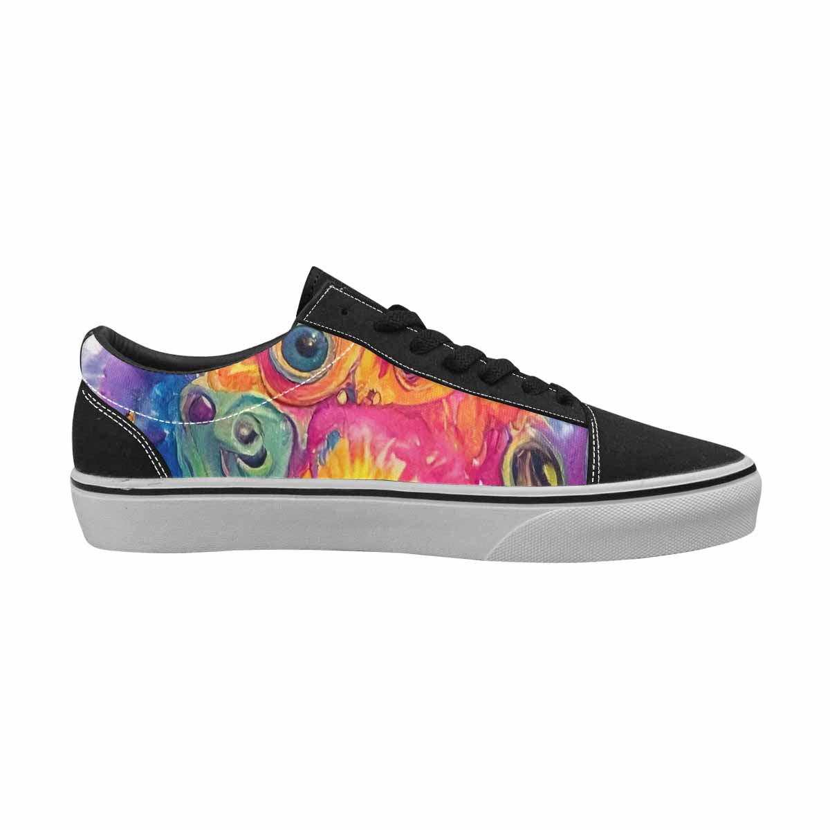 WOMEN'S Aliens  Tie Dye Lace-Up Canvas Dreamlike Shoes