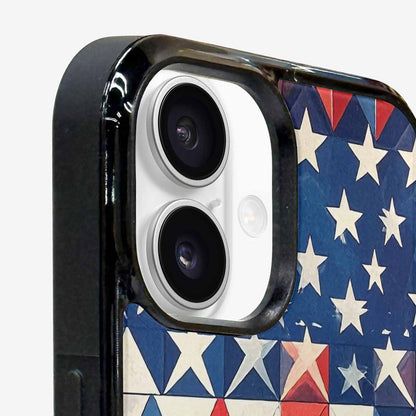 iPhone 16 Plus Case — Small American Flag Stars And Stripes, Personalized Phone Case