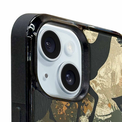 iPhone 15 Case — Hunting Camouflage Pattern With Deer And, Personalized Phone Case